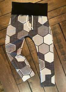 Grey Honeycomb Joggers